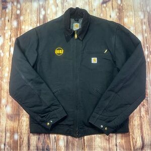 Vintage Carhartt Detroit J01 Blanket Lined Jacket Made In Mexico Size 44 Tall